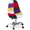 Chaise de Bureau à roulettes - Chaise de Bureau - Tapissée en Patchwork - Tessa image 7