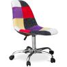 Chaise de Bureau à roulettes - Chaise de Bureau - Tapissée en Patchwork - Tessa image 7