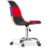 Chaise de Bureau à roulettes - Chaise de Bureau - Tapissée en Patchwork - Tessa image 7