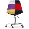 Chaise de Bureau à roulettes - Chaise de Bureau - Tapissée en Patchwork - Tessa image 7