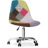 Chaise de Bureau à roulettes - Chaise de Bureau - Tapissée en Patchwork - Simona  image 7