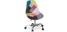 Chaise de Bureau à roulettes - Chaise de Bureau - Tapissée en Patchwork - Simona  image 7