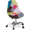 Chaise de Bureau à roulettes - Chaise de Bureau - Tapissée en Patchwork - Simona  image 7