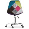 Chaise de Bureau à roulettes - Chaise de Bureau - Tapissée en Patchwork - Simona  image 7