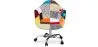 Chaise de bureau avec accoudoirs - Chaise de bureau à roulettes - Tapissée en patchwork - Patty image 7