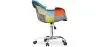 Chaise de bureau avec accoudoirs - Chaise de bureau à roulettes - Tapissée en patchwork - Patty image 7