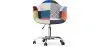 Chaise de bureau avec accoudoirs - Chaise de bureau à roulettes - Tapissée en patchwork - Pixi image 7