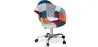 Chaise de bureau avec accoudoirs - Chaise de bureau à roulettes - Tapissée en patchwork - Pixi image 7