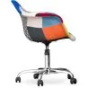 Chaise de bureau avec accoudoirs - Chaise de bureau à roulettes - Tapissée en patchwork - Pixi image 7