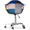 Chaise de bureau avec accoudoirs - Chaise de bureau à roulettes - Tapissée en patchwork - Pixi image 7