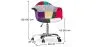 Chaise de bureau avec accoudoirs - Chaise de bureau à roulettes - Tapissée en patchwork - Ray image 7