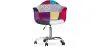 Chaise de bureau avec accoudoirs - Chaise de bureau à roulettes - Tapissée en patchwork - Ray image 7