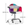 Chaise de bureau avec accoudoirs - Chaise de bureau à roulettes - Tapissée en patchwork - Ray image 7