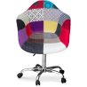 Chaise de bureau avec accoudoirs - Chaise de bureau à roulettes - Tapissée en patchwork - Ray image 7