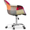 Chaise de bureau avec accoudoirs - Chaise de bureau à roulettes - Tapissée en patchwork - Ray image 7