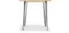 Table à manger carrée industrielle - Bois et métal - Stylix image 7