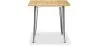 Table à manger carrée industrielle - Bois et métal - Stylix image 7