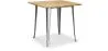 Table à manger carrée industrielle - Bois et métal - Stylix image 7