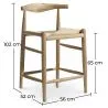 Tabouret en bois design Boho Bali - 65cm - Elb image 7