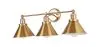 Applique Murale Dorée Vintage - 3 Lampes - Remir image 7