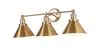 Applique Murale Dorée Vintage - 3 Lampes - Remir image 7