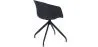 Chaise de bureau tapissée avec accoudoirs - Chaise de bureau design noire - Jodie - Joan image 7