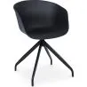 Chaise de bureau tapissée avec accoudoirs - Chaise de bureau design noire - Jodie - Joan image 7