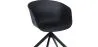 Chaise de bureau tapissée avec accoudoirs - Chaise de bureau design noire - Jodie - Joan image 7