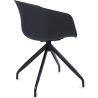 Chaise de bureau tapissée avec accoudoirs - Chaise de bureau design noire - Jodie - Joan image 7
