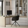 Chaise de bureau tapissée avec accoudoirs - Chaise de bureau design noire - Jodie - Joan image 7