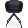 Chaise de bureau tapissée avec accoudoirs - Chaise de bureau design noire - Jodie - Joan image 7