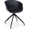 Chaise de bureau tapissée avec accoudoirs - Chaise de bureau design noire - Jodie - Joan image 7