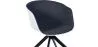 Chaise de bureau avec accoudoirs - Chaise de bureau à roulettes - Noir et blanc - Jodie image 7