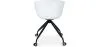 Chaise de bureau avec accoudoirs - Chaise de bureau à roulettes - Noir et blanc - Jodie image 7