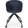 Chaise de bureau avec accoudoirs - Chaise de bureau à roulettes - Noir et blanc - Jodie image 7