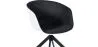 Chaise de bureau tapissée avec accoudoirs - Chaise de bureau noire et blanche - Jodie image 7