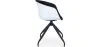 Chaise de bureau tapissée avec accoudoirs - Chaise de bureau noire et blanche - Jodie image 7