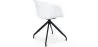 Chaise de bureau tapissée avec accoudoirs - Chaise de bureau noire et blanche - Jodie image 7