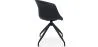 Chaise de bureau avec accoudoirs - Chaise de bureau design noire - Jodie image 7