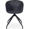 Chaise de bureau avec accoudoirs - Chaise de bureau design noire - Jodie image 7