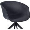 Chaise de bureau avec accoudoirs - Chaise de bureau design noire - Jodie image 7