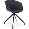 Chaise de bureau avec accoudoirs - Chaise de bureau design noire - Jodie image 7