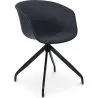 Chaise de bureau avec accoudoirs - Chaise de bureau design noire - Jodie image 7