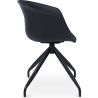 Chaise de bureau avec accoudoirs - Chaise de bureau design noire - Jodie image 7