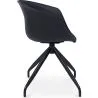 Chaise de bureau avec accoudoirs - Chaise de bureau design noire - Jodie image 7