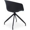 Chaise de bureau avec accoudoirs - Chaise de bureau design noire - Jodie image 7