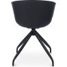 Chaise de bureau avec accoudoirs - Chaise de bureau design noire - Jodie image 7