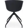 Chaise de bureau avec accoudoirs - Chaise de bureau design noire - Jodie image 7