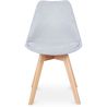 Chaise de salle à manger tapissée de tissu - Style scandinave - Denisse image 7