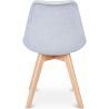 Chaise de salle à manger tapissée de tissu - Style scandinave - Denisse image 7